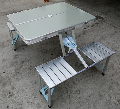 Get the best deals on folding picnic tables camping furniture. New Outdoor Garden Aluminum Portable Folding Camping ...