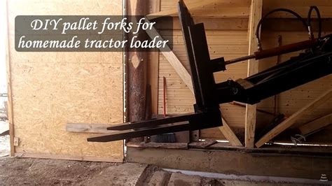 Homemade Pallet Fork Attachment For Tractor Youtube
