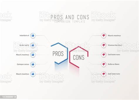 Pros And Cons Comparison Vector Template Stock Illustration Download