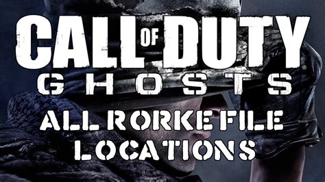 Call Of Duty Ghosts All Rorke File Locations Audiophile Trophy