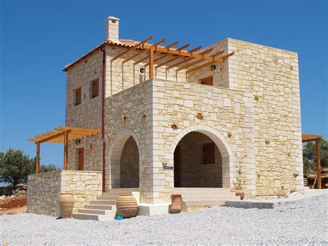 Building Styles Traditional Cretan Homes Stone Villas Greece