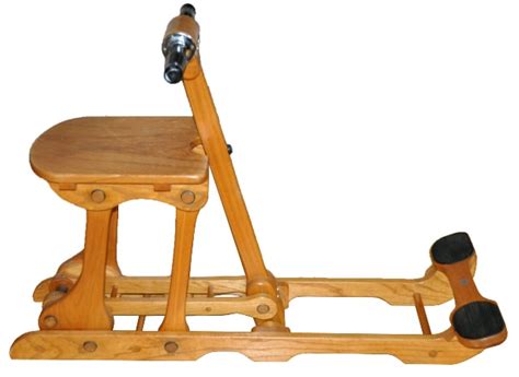 Unique Mid Century Wooden Rowing Machine