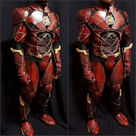 Costume The Flash Free Handed Armour Suit Made From Scratch By Me R