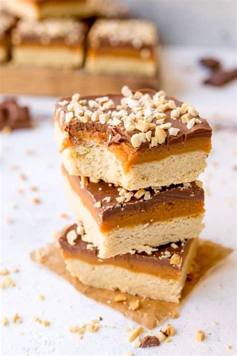 This Salted Caramel Millionaires Shortbread Topped With Roasted