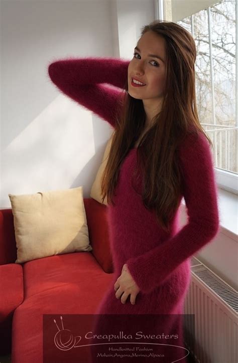 Tight Sweater Fluffy Sweater Angora Sweater Turtleneck Sweater Dress Crop Top Sweater
