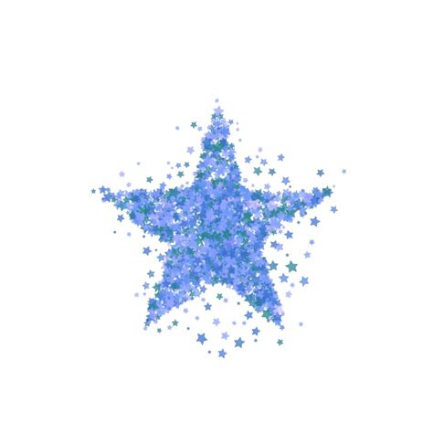 Blue Star Burst Starry Pattern Burst Confetti Texture Vector Burst