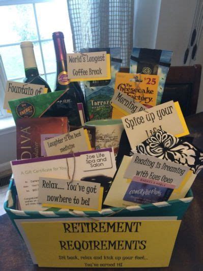 The retirement gift ideas you need. Cute retirement gift basket | Diy | Teacher retirement ...