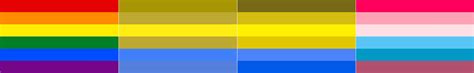 The Pride Flag according to different types of Color ...