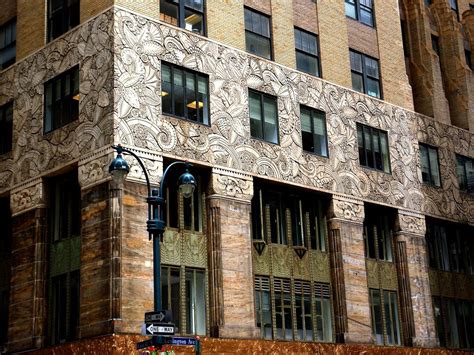Art Deco Facade Detail The Chanin Building 122 East 42nd Street At
