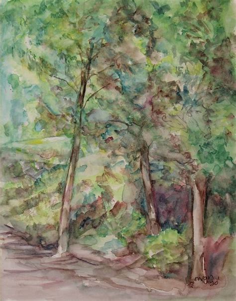 Trees On The Trail Nanagalevan Fine Art Paintings And Prints