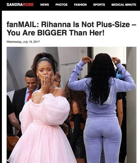 If Rihanna Is Not Plus Size What Is She Blogger Labels Rihanna Plus Size In Body Shaming