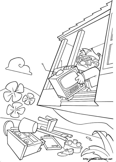 Dibujos para colorear de Up, una aventura de altura