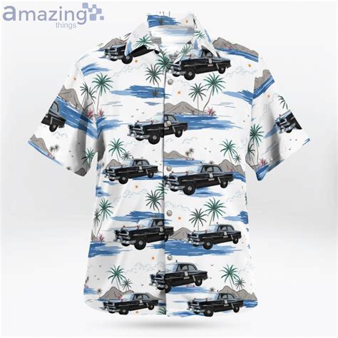 Houston Texas Houston Police Department Ford Customline Patrol Car Hawaiian Shirt