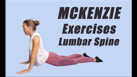 McKenzie Exercises For Low Back Pain YouTube