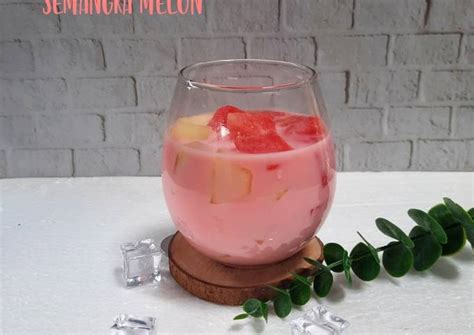 Resep Es Susu Semangka Melon Oleh Ratna Putri Cookpad