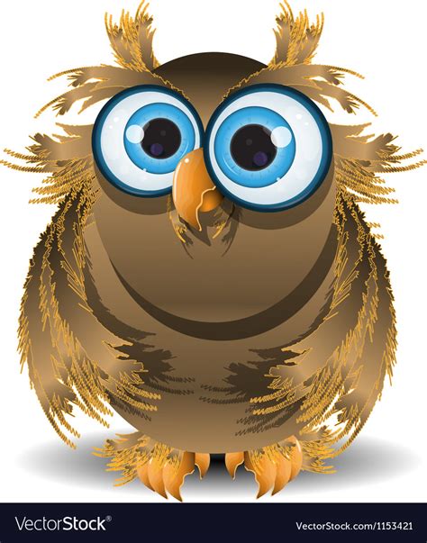 Goggle Eyed Wise Owl Royalty Free Vector Image