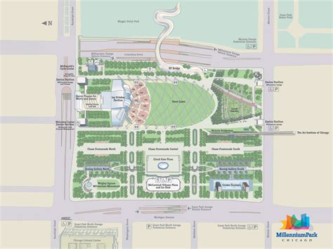 For additional information such as rates, nearby attractions and options to reserve parking. Millennium Parking Garage Map | Dandk Organizer