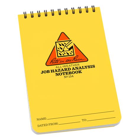 This is the best online analysis i have found that goes beyond the superficial and obvious portions. Rite in the Rain - Job Hazard Analysis Forms Polydura 4" x 6"
