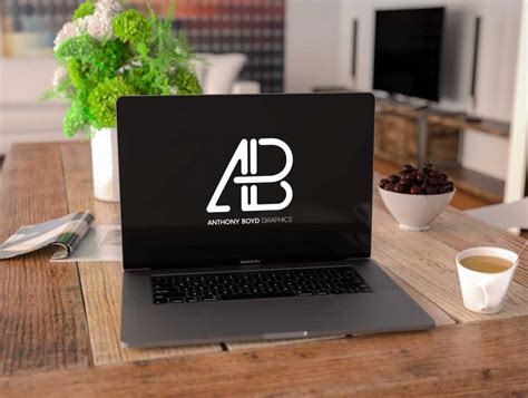 Macbook Pro Laptop Home Office Workspace Psd Mockup • Psd Mockups