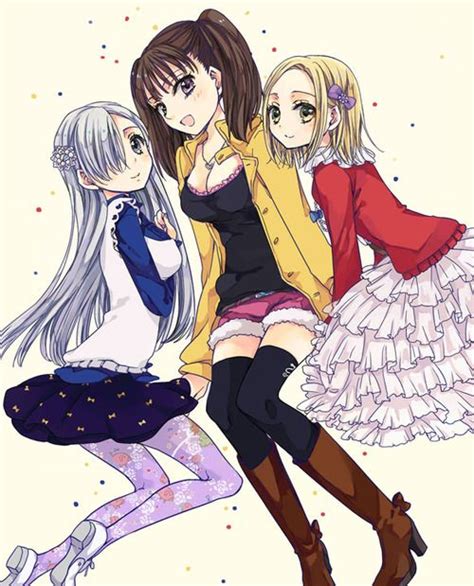 Elizabeth Diane And Elaine Seven Deadly Sins Nanatsu No Taizai