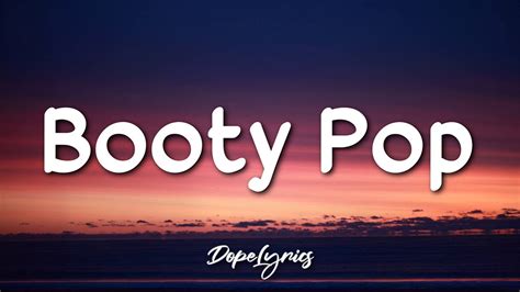 rockypopmusic booty pop lyrics 🎵 youtube