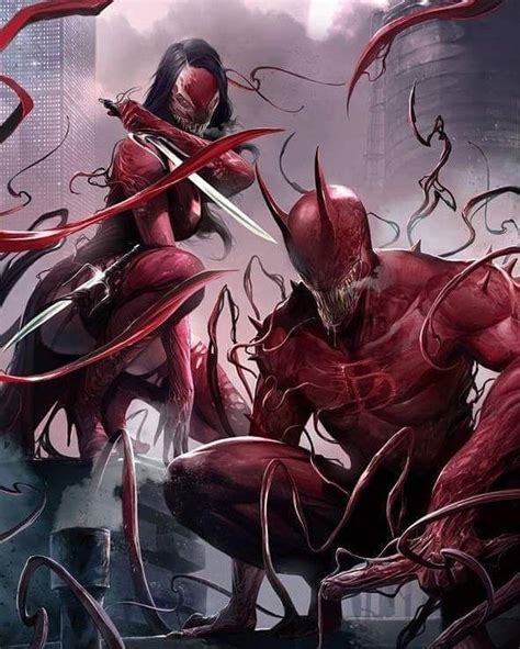 Carnage Daredevil And Elektra Marvel Comics Art Symbiotes Marvel Marvel