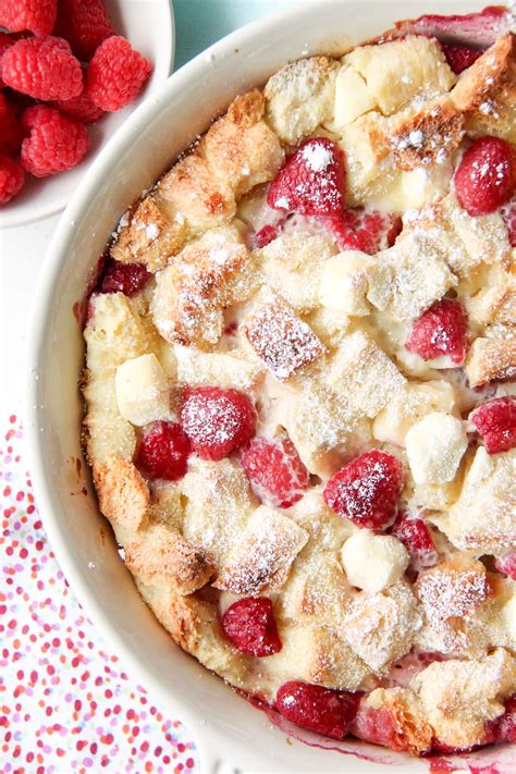 Raspberry Baked French Toast Or Bread Pudding A Pretty Life In The