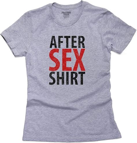 After Sex Shirt Red And Black Large Print Hilarious Women