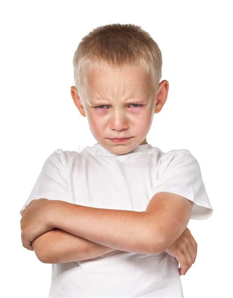 Boy With Frowning Face Stock Photo Image 42565011