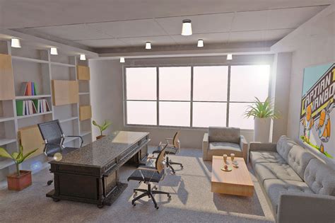 Office 3d Model Office Interior Cgtrader