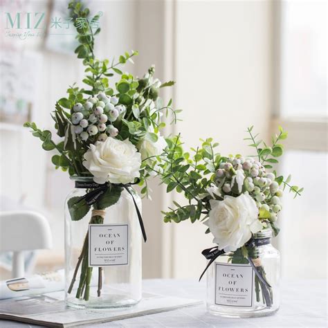 Get crafty with artificial flowers. Miz Artificial Flowers for Wedding Vases for Flowers Home ...