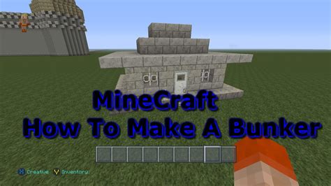 How To Build A Bunker In Minecraft Youtube