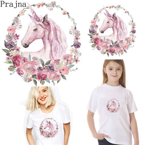 Buy Prajna Flower Unicorn Iron Patch Heat Transfer