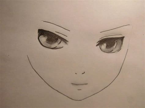Как нарисовать лицо аниме девушки поэтапно 4 урока