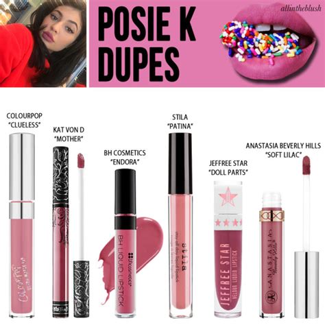 Kylie Cosmetics Posie K Liquid Lipstick Dupes All In The Blush