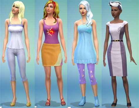 Outfit Recolors By Ladyyunachi At Mod The Sims Sims 4 Updates