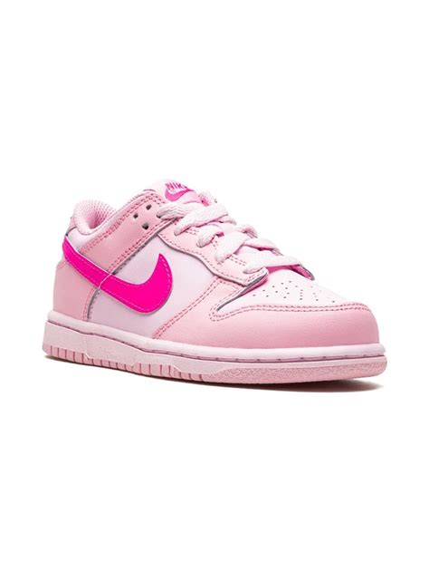Nike Kids Dunk Low Triple Pink Sneakers Farfetch