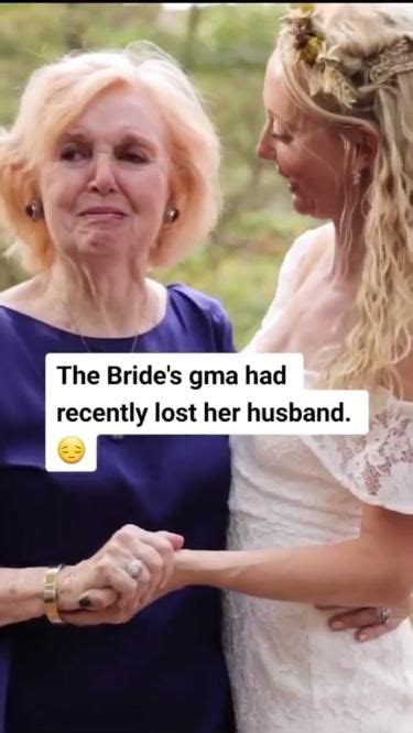 When Her Grandmother Lost Her Husband This Bride Gave Her The Sweetest Surprise Just For