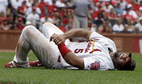 Albert Pujols To Miss 4 6 Weeks With Fractured Left Forearm
