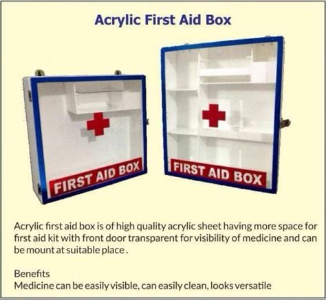 Acrylic First Aid Box At Best Price In Vadodara Id 26021874855