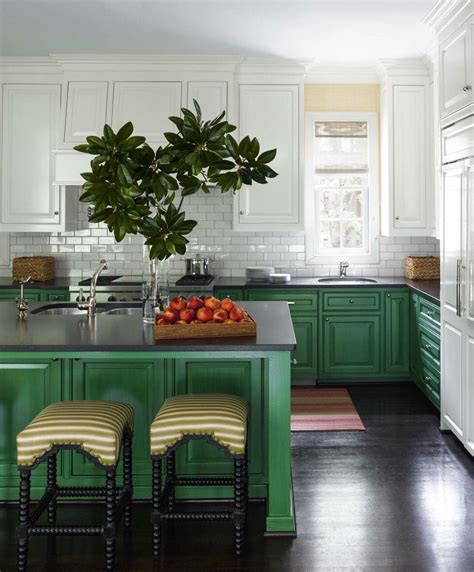 The Ultimate Irish Kitchen Kelly Green And White Cabinets Green