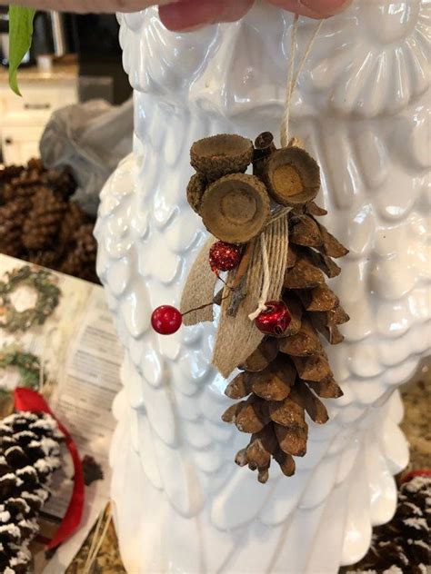 Handmade Pine Cone Christmas Ornaments Christmas Decorations