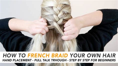 French Braid From The Back