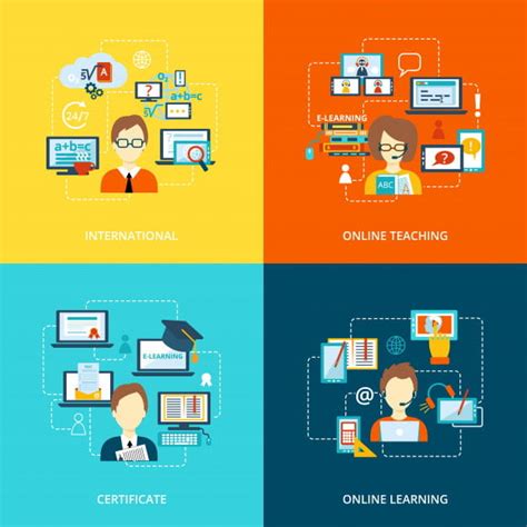 E Learning Icon Flat Eps Vector Uidownload