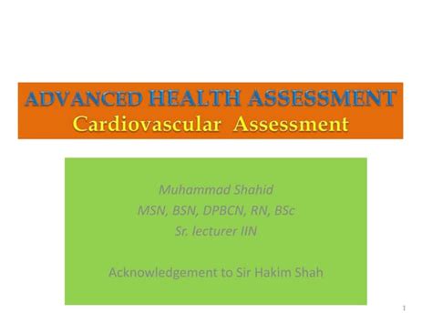 Cardiac Assessmentppt