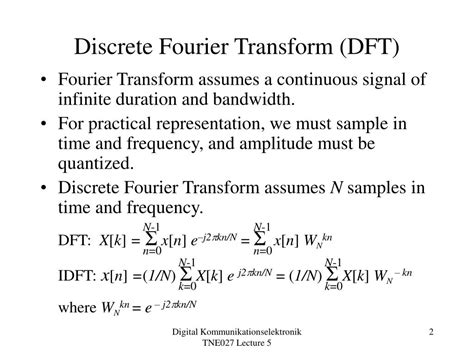 Ppt Fourier Transforms Powerpoint Presentation Free Download Id