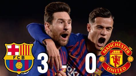 Barcelona, for the form in which they are in and for the players they. Barcelona vs Manchester United 3-0, Champions League ...