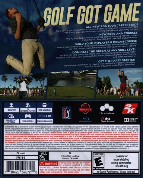 Pga Tour 2k21 Cover Or Packaging Material Mobygames