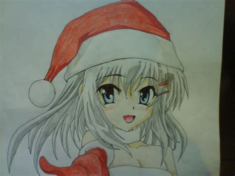 Christmas Manga Girl By Deadlydrawings On Deviantart
