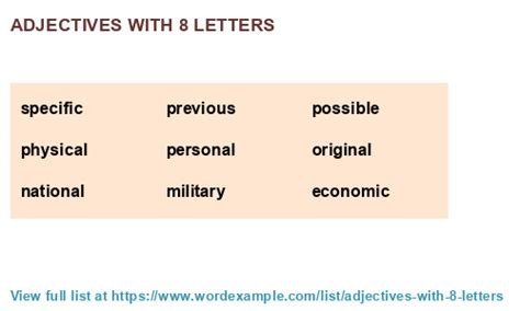 Eight Letter Words